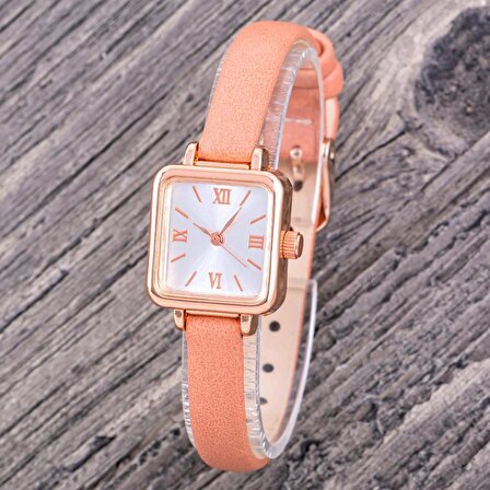 Retro Minimal Deri Kordon Vintage Kadın Kol Saati Yeni Moda Saatler