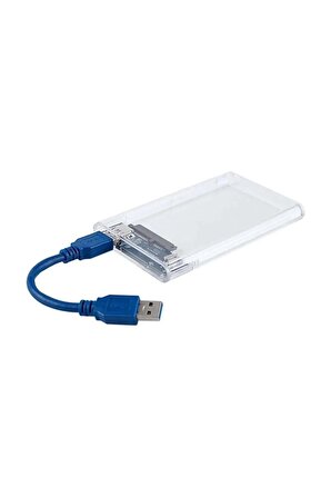 YENİLZD Şeffaf 2.5 Sata SSD Usb 3.0 Harici Slim Harddisk Kutusu 