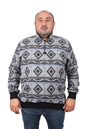 Starbattal Sweatshirt Oduncu Polo Yaka Fermuarlı 22220-2191