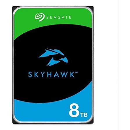 Seagate 3.5" 8 Tb Skyhawk ST8000VX009 Sata 3.0 5400 Rpm Hard Disk