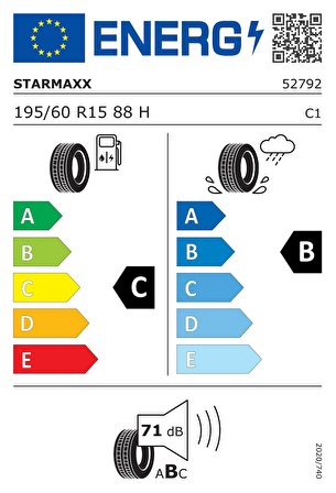 Starmaxx 195/60 R15 88H Novaro ST532 Oto Yaz Lastiği 2024