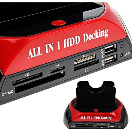 YENİLZD USB 2.0 Docking Combo 2.5 / 3.5 IDE SATA Usb 2.0 HDD Station