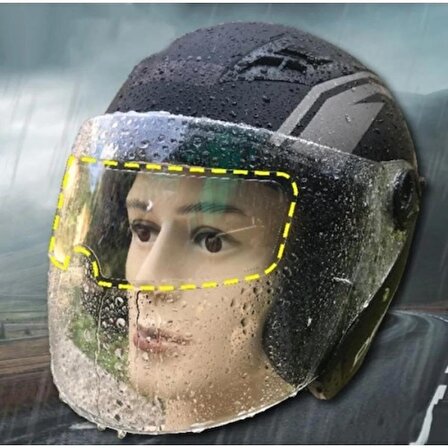 Motosiklet Kaskı için Motosiklet Kaskına Uygun Yağmur Kaydırıcı Film