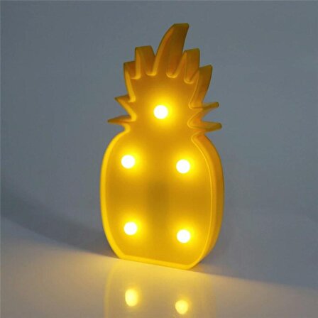 Dekoratif Hediye Çocuk Odası 3D Led Işıklı  Ananas Masa Duvar Gece Lambası Ücretsiz Kargo