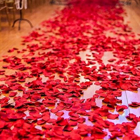 Sevgiliye Eşe Özel Günlere Hediye 500 Adet Kuru Gül Yaprağı; Romantik Süsleme Gül Yaprakları 1 Paket