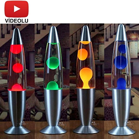 Ddekoratif Ev Hediyesi Lav Lambası 41 cm Konsept Lamba Gece Lambası Lava Lamp Masa