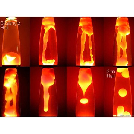 Ddekoratif Ev Hediyesi Lav Lambası 41 cm Konsept Lamba Gece Lambası Lava Lamp Masa