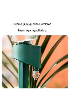 YENİLZD Otomatik Ayarlı 3 Adet Sulama Saksı  Çiçek Su Damlatıcı Zamanlama Sulama Kabı 3 Adet