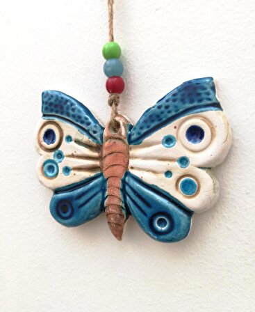 Seramik Mini Kelebek Dekoratif Duvar Süsü