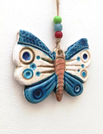 Seramik Mini Kelebek Dekoratif Duvar Süsü