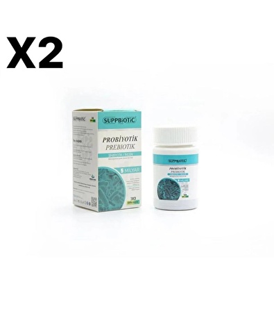 Suppbiotic Probiyotik & Prebiotic 30 Dr Kapsül 2'Lİ SET