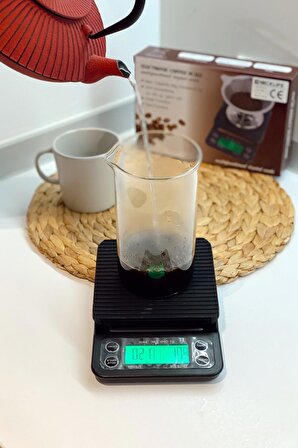 Dijital Hassas Kahve Terazisi Mutfak Tartısı 3kg / 0,1gr