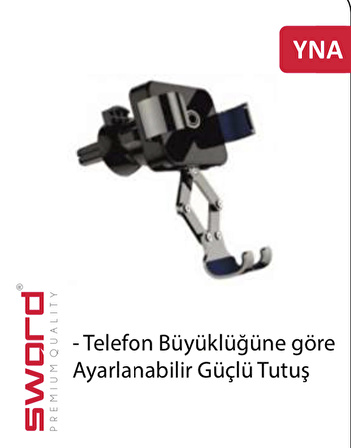 Sword Ayarlanabilir Araç İçi Telefon Tutucu