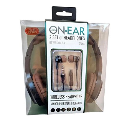 Kulak Üstü Bluetooh Kablosuz Kulaklık Mikrofonlu | Kulakiçi Kulaklık Hediyeli