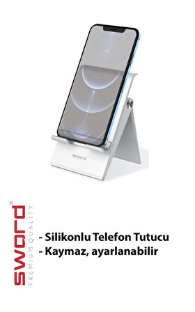 SWORD Silikonlu Kaymaz Telefon Tutucu Stand