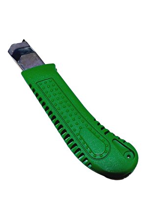 Yüksek Kalite Metal Uçlu Sağlam Plastik Büyük Maket Bıçağı Yeşil
