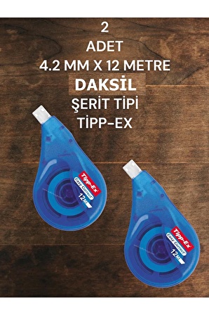 2 ADET  4.2 MM X 12 METRE  SIVI SİLİCİ  ŞERİT TİPİ TİPP-EX