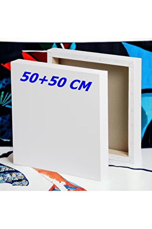 50x50 Cm Bez Tuval Arkadan Zımbalı Tuval Kalın Şase 210 Gr %70 Polyester % 30 Pamuk Bez