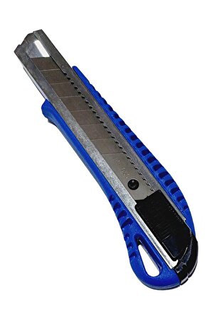 Yüksek Kalite Metal Uçlu Sağlam Plastik Büyük Maket Bıçağı Mavi