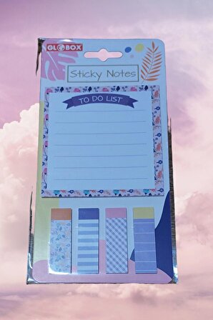 To Do List Sticky Notes Yapışkanlı Not Kağıdı Seti Desenli