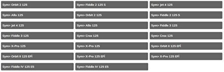 SYM ORBIT - FIDDLE - JET 4 - CROX  125 KAYIŞ 818x19.7x28