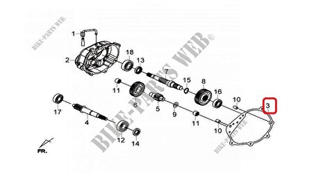 SYM GTS 250 İ - JOYMAX 250 İ - CRUİSYM 250 ŞANZIMAN KAPAK CONTA