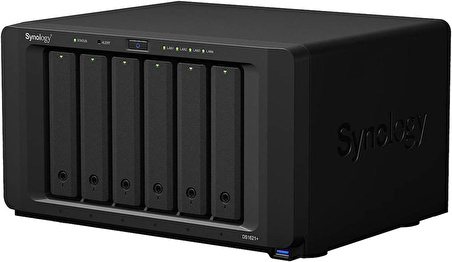 Synology DS1621+ PLUS 6 Yuvalı, m.2 SSD Destekli, 4x Ethernet, 2x USB 3.2, 2x eSATA NAS Depolama Ünitesi