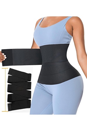 Tummy Wrap Waist Trainer Inceltici Zayıflatıcı Kum Saati 4m Sarma Bel Korsesi