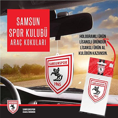 Lisanslı Samsun Spor Dekoratif Okyanus Kokulu Oto Kokusu Ve Aksesuarı