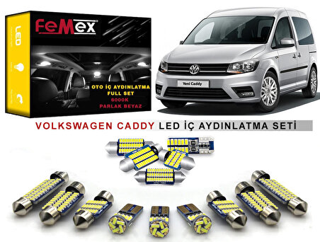 Volkswagen Caddy LED İç Aydınlatma Ampul Seti FEMEX Parlak Beyaz