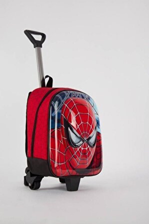 Spider Man Erkek Tekerlekli/çekçekli Okul Çantası /anaokulu Çantası