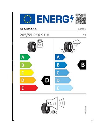 Starmaxx 205/55 R16 TL 91H NATUREN ST562 Binek Yaz Lastiğidir (Üretim Tarihi:2024)