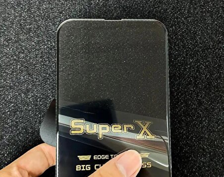 Iphone 12 Pro Max Super X Kavisli Ekran Koruyucu Kırılmaz Cam Ultra Kalınlık 0.4mm
