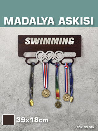 Yüzme Sporcu Madalya Askısı S / Swimming Sporcu Ödül Duvar Askılı Madalyalık / Madalya Tutucu
