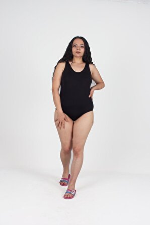 Truva Xxl Büyük Beden Kadın Giyim Yüzücü Mayo Renkli MY6503
