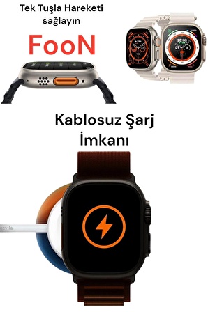 Watch 8 Akıllı Saat T800 Çift Kordonlu Ultra Akıllı Saat Ios Ve Andorid Uyumlu Smartwatch