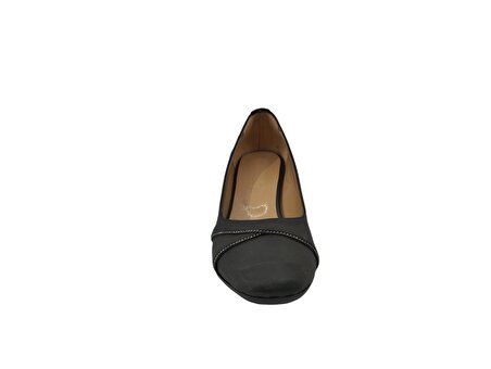 Ventes 1838629Z Yuvarlak Burun Taşlı 5 cm Kalın Topuk Günlük Kadın Topuklu Ayakkabı