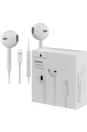 Ios Earpods Lightning Konnektörlü Kablolu Mikrofonlu Kulakiçi Kulaklık