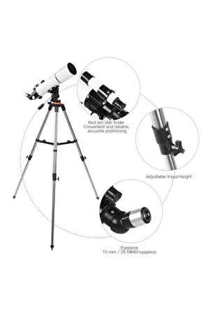 cf50080 Yüksek Netlik Monoküler Kara Ve Uzay Teleskobu