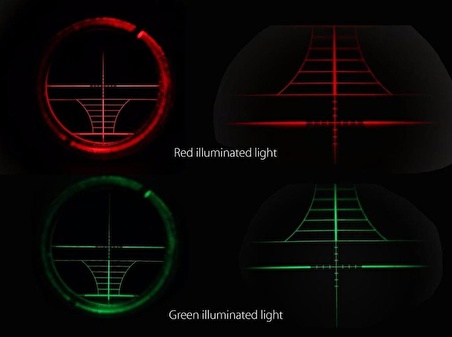 3-9x50aoeg çıft ışıklı Retikül Optik Görüş Kapsamlı Zoomlu Tüfek Dürbün(b)