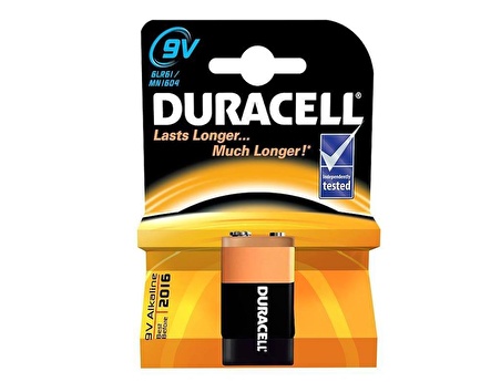 Duracell 9 Volt Alkalin Pil