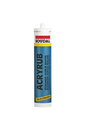 Soudal Acryrub Silikonize Mastik 310 ml Siyah