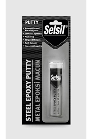 Selsil Metal Putty Epoksi Macun Yapıştırıcı 57 gr