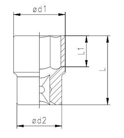 Elta 1115 1/2'' Lokma Anahtar 20 mm