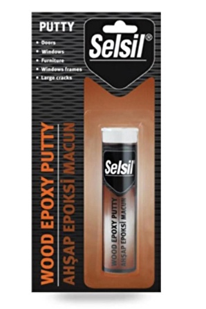 Selsil Epoxy 2 Bileşenli Macun Ahşap Yapıştırıcı 57 gr