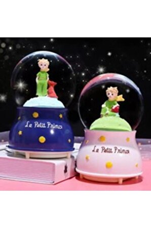 Mini Boy Küçük Prens Kar Küresi Işıklı 6.5 Cm Dekoratif Hediyelik