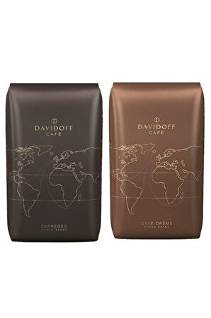 1 Adet Davidoff Espresso Çekirdek Kahve 500 gr + 1 Adet Davidoff Cafe Crema Çekirdek Kahve 500 gr