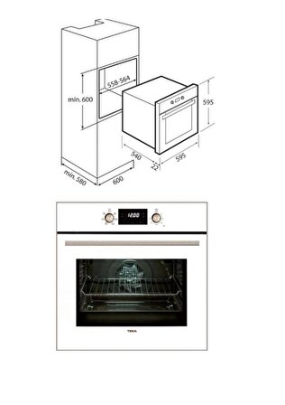 Teka - Chef 6 Premium Ankastre Beyaz Set ( Atv 60 Beyaz - Gbe 64002 Kbc Wh - HAK627 Wh )
