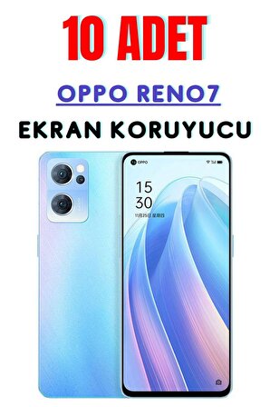 Oppo Reno7 Temperli Cam Ekran Koruyucu Süper Ekonomik Paket ( 10 Adet )