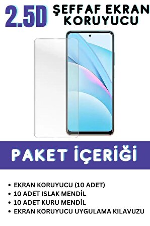 Oppo Reno7 Temperli Cam Ekran Koruyucu Süper Ekonomik Paket ( 10 Adet )